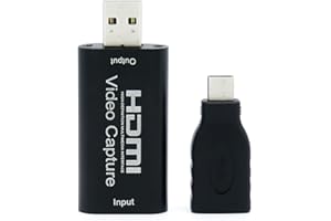 TechSide Scheda di acquisizione Cam Link Mini | 2024 Windows 11/10 MacOs Monterey Big Sur Android Linux | 1080p 30 Fps per DSLR Videocamera Action Cam Streaming (Capture 30 Fps)