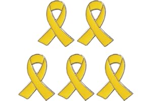 KINGKE Ankexin Lot de 5 broches en forme de ruban pour femme en alliage pour sensibilisation au cancer du sein et au sida