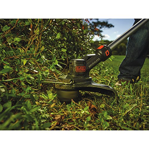 Black+Decker 36V Li-Ion Akku-Rasentrimmer Motorsense Rasenkantenschneider mit AFS Reflex, Akku und Ladegerät, 33cm Schnittbreite, STB3620L, schwarz orange - 4