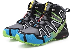 Shhyy Winter Warm Golf Shoes for Men Leather Waterproof Outdoor Snow Boots-sneakers for Outdoor and Indoor Golf Training Court Shoes