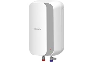 Bajaj Prohot 5 Litre Instant Water Heater | 3KW Vertical Geyser for Bathroom & Kitchen | Fast Heating Element | High Grade SS Tank | Multiple Safety Systems | 2-Yr Product Warranty | White