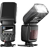 PHOTOOLEX Flash Speedlite per Canon Nikon Sony Panasonic Olympus Fujifilm Pentax Sigma Minolta Leica e Altre SLR Digitale Fil