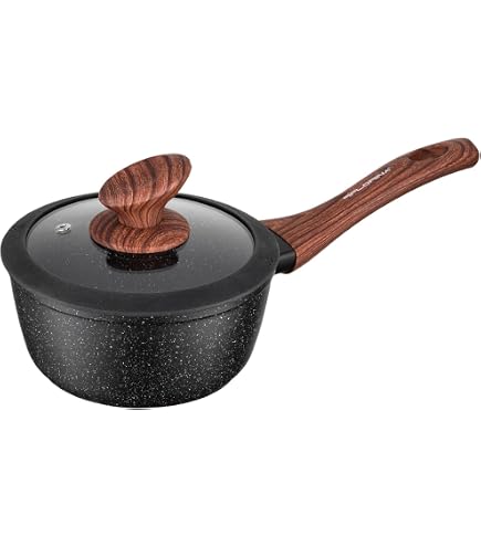 Casserole Zanetti Origin 16 Cm - Revêtement Céramique Anti-adhésif - Sans PFAS/PFOA - Compatible Induction - Poignée Ergonomique
