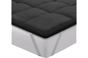 ‎AUTSEL Autsel Matratzentopper 180x200cm 3D Ultra Soft Matratzen Topper Atmungsaktive Premium Matratzenauflage Allergiker geeignet für Unterstütung Kuschelige Weiche Matratzentopper Dunkelgrau