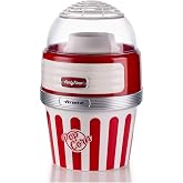 Ariete Party Time Servis Mısır Patlatma Makinesi Kırmızı 2957/00 - Popcorn Maker XL, 2 Dakikada 60 gr Mısır Patlatma Kapasite