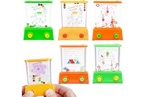 KKSJK 6 Stück Handheld Wasser Mini Ring Spiele, Wasser Flipper, Kinder Ring Wasserspiel, Mitgebsel Kindergeburtstag Geschenk, Adventkalender Füllungen für Jungen und Mädchen