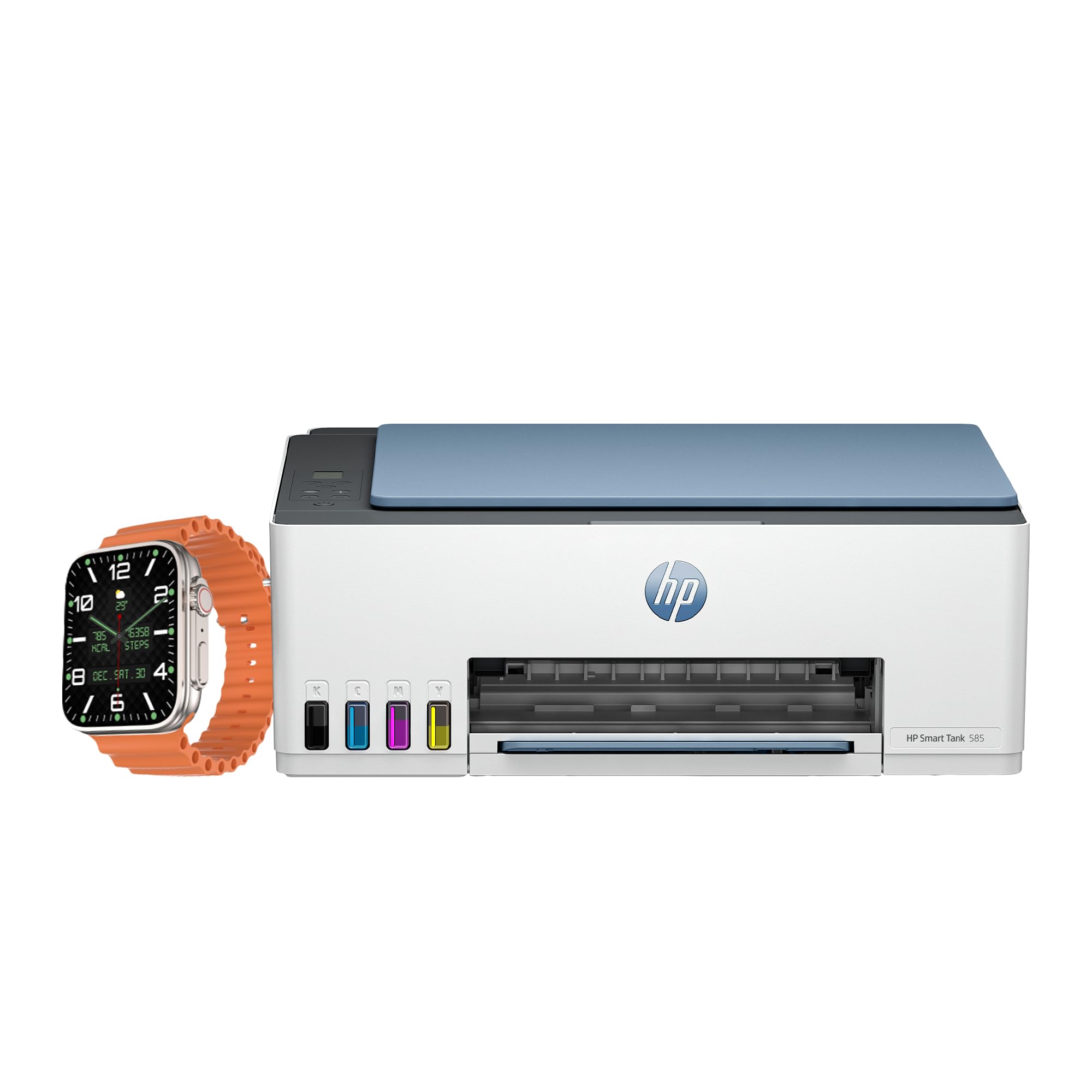 HP Smart Tank 585 AIO (Print, Scan & Copy) WiFi Colour Printer for Office/Home (Upto 6000 Black and 6000 Colour Prints Includ