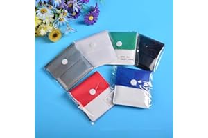 RMEET Ceniceros Portatiles,Cenicero de Bolsillo 6 Pack Portátil Bolsa de Ceniza Cigarrillos Bolsos Reutilizables Cenicero Sin Olor Muticolor 8.5 * 7.5CM PVC