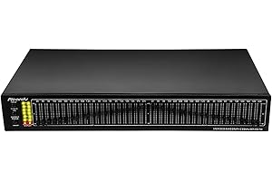 LeTkingok EQ-799 Double 20 Segments Egaliseur Stéréo, Préamplificateur D'amplificateur EQ Tone Treble Midrange Bass Égaliseur De 40 Routes Mixeur équilibré