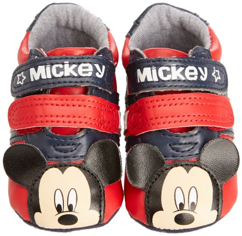 Padders Baby-Boy Disney Mickey Trainer BB Booties AMZ0077RD12 Red 6-12 Months, 18 EU