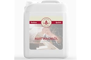 Bamberger Farbwerke Hartwachsöl Holzöl Parkettöl Möbelöl (Farblos) (Seidenmatt, 5L)