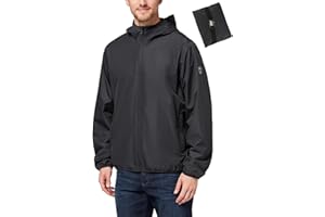 Chiemsee Regenjacke Herren wasserdicht und atmungsaktiv I Leichte Regenjacke faltbar I Funktionsjacke Logo, Kapuze & Seitentaschen I Wasserdichte Jacke Herren in 3 Farben I Größe S-3XL