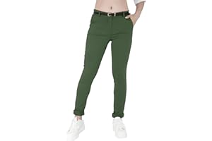 JOPHY & CO. Pantalone Elasticizzato Donna Chino con Cintura (cod. 3008)