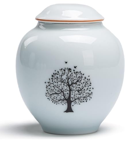 Forever URNS - Urna Funeraria Per Adulti Con Rete A Colomba Testurizzata Per Ceneri Umane Di