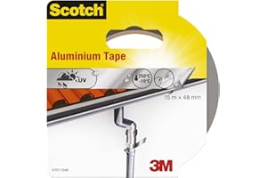 SCOTCHBLUE Scotch 47011548 aluminiowa taśma klejąca (48 mm x 15 m) srebrna