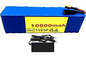 OMURGA Batteria Ebike 48V 10Ah Bicicletta Elettrica Incorporata Batteria Al Litio BMS Bici Elettrica Pieghevole 48V Impermeabile PVC Per Motore Bici 1000W 800W 500W 350W 200W