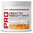 GNC Pro Performance Creatine Monohydrate - 3000mg Creatine Per Scoop | Micronized for Faster Absorption | Boosts Energy, Muscle Volume & Performance | Gluten-Free | Orange | 100gm