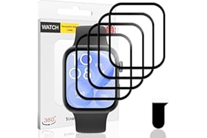 Euukzzea Schutzfolie für Huawei Watch Fit 3 Panzerfolie, 4 Stück Anti-Kratzer Keine-Blasenfrei Flexible Weiche TPU Folie, Volle Abdeckung Displayschutzfolie Wasserdicht Displayschutz Film
