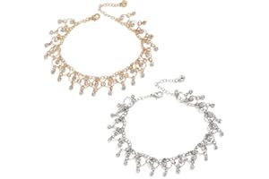 ARHZ 2 cavigliere da Donna, Braccialetti da Donna, Idee Regalo per Donne e Ragazze