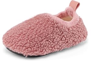 MK MATT KEELY Zapatillas de Estar por Casa para Niños Suave Antideslizantes Caliente Zapatos de Sherpa Lana EU19-30