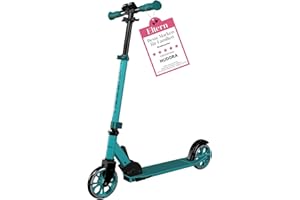 ‎HUDORA HUDORA Scooter Up 145 Junior - Hochwertiger & sicherer Kinder Roller ab 3 Jahre - Zusammenklappbarer City Roller mit 145 mm Rollen - Höhenjustierbarer Scooter für Jungen & Mädchen bis 60 kg