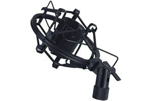 Proel APM215 - Supporto Ragno Professionale Antivibrazioni per microfono a condensatore (0 min - max: 22-24 mm), Nero (APM215)