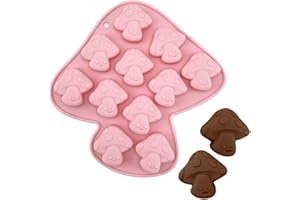 Orapink 1 molde de silicona de hongos para chocolate 3D para niños