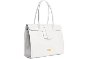 Zamponi Borsa a Mano Donna Elegante - Borsa Donna Bianca Firmata - Borsa a Spalla Donna Capiente - Borsa Pelle Donna Vera Pelle