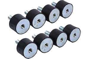 KEENSO Anti Vibration Mount, 8 x Rubber Mounts M8 Anti-Vibration Bobbins Mount Shock Absorber Silentblock Car Boat Bobbins (VD30*20 M8*23 8Pcs)