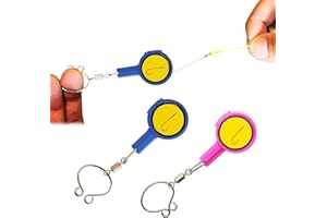 YALIYU Fishing Knot Tying Tool, 2PCS Fishing Hook Tying Tool, Fishing Knot Hook Tying Tool Fishing Gear Knot Tying Tool, Cover Fishing Hooks While Tying Strong Fishing Knots, for Beginner Anglers（Pink+Blue)