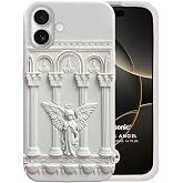 Microsonic Apple iPhone 16 Kılıf Praying Angel Bej [iPhone 16 ile Uyumlu Kılıf - Bej]
