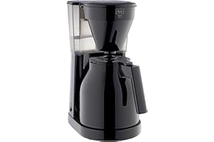 Melitta 6762891 Cafetière Filtre avec Verseuse Isotherme, Easy Therm II, 1023-06,1L, Noir