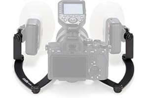 GODOX MF-DB Support de Flash Flexible Alliage D'aluminium Tête Rotative 360° Réglable avec vis Standard 1/4" pour Photographie Dentaire Portrait compatible avec Reflex Numériques Nikon/Sony/Canon