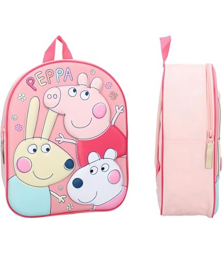 Sac à Goûter Peppa Pig Kindness Counts - Sac En Tissu Avec Cordon Pour Enfants