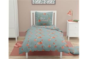 Home Linge Passion Komplet pościeli dziecięcej 100% bawełna 57 nitek 140 x 200 cm Peachy Water Green