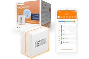 Netatmo Termostato Wifi Intelligente - Controlla il Riscaldamento da Remoto tramite App - Per caldaia individuale, NTH01-AMZ