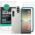 IBYWIND Pellicola Protettiva per Sony Xperia 5 IV 5G 6,1“,con 2 Pezzi in Vetro Temperato,1 Protezione per Obiettivo Fotocamer