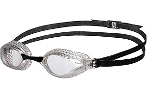Arena Airspeed Occhialini Nuoto da Gara Anti-Appannamento Unisex Adulto, Occhialini Piscina con Ampie Lenti, Protezione UV, 3 Ponti Nasali Intercambiabili, Guarnizioni Air Seals