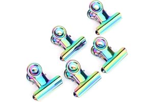 ANICEMOON Weiyiroty Clip per curve a C, clip di estensione per unghie, 5 pezzi, acciaio inossidabile, 28mm x 29mm x 11mm, Multicolore