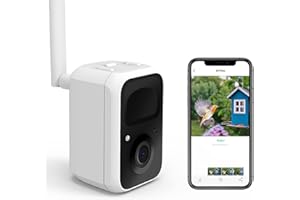 NETVUE Birdfy - Inteligente Comedero Pájaros con Cámara, Comederos para Aves, Reconocimiento AI de Especies de Aves, Comederos Pájaros Exterior con Potente Base de Datos de Aves (Solo Cámara)