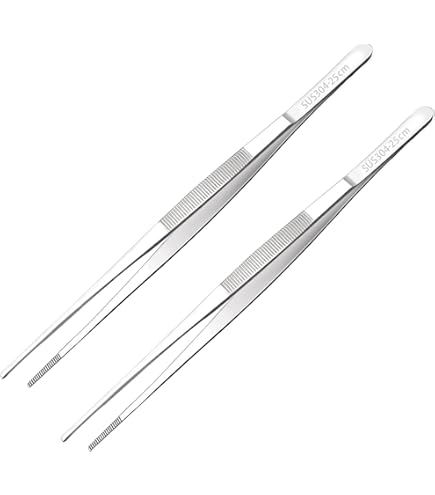 Set 3 Pinze Da Cucina In Acciaio Inox - 20cm, 25cm, 30cm Per Griglia, Pasta E Carne - Foto 4