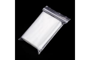 XINGRUN Sacchetti Plastica Richiudibili Bustine Trasparenti Piccole 8 * 12cm Sacchetto Sigillato Chiusura Ermetica Piccoli Polietilene con Zip 100 pezzi