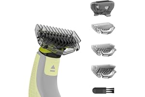 KIONCARE Kit de accesorios, peines guía 1/3/5 mm y tapa protectora, compatible con Philips OneBlade recortadora