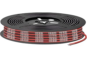 SCHDRA Cavo in silicone-1,3 mm²16AWG-Cavo elettrico super flessibile da 5m(2.5m nero e 2.5m rosso),ideale per modelli radiocomandati,elettrodomestici e molto altro ancora.