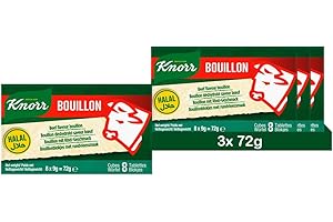 KNORR Bouillon Boeuf Halal Cube (3 Unités (8 x 9g))