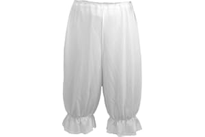 The Dragons Den Adults White Victorian Raggy Doll Christmas Bloomers Big Knickers Fancy Dress [2 Sizes]