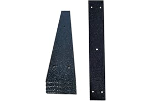 ZOSENDA Non Slip Decking Strip, Uandear 5 Pcs 50mm x 400mm Anti-Slip Floor Decking Grip, Timber Wooden Stop Slipping Tape Black Safety Treads (Black)