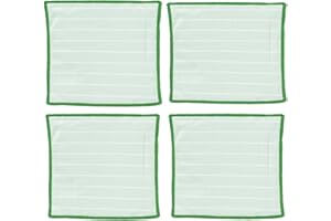 MaxxGoods Lot de 4 chiffons de nettoyage en bambou de qualité supérieure - 20 x 18 cm - En microfibre et fibre de bambou - Pour lunettes, lentilles et écrans - Élimine la poussière, la saleté, la