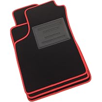 ASC Tappetini Auto Compatibili con Seat Leon II Serie 2005-2007, Attacco Ovale, Moquette, Bordo Antiscivolo, Battitacco in Gomma/PVC