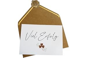 ‎PLANTVIBES Plantvibes Viel Erfolg Karte - Glückwunschkarte Kann als Geschenk für Prüfung Abschluss Führerschein, Zu einem Vorstellungsgespräch gehen, Ein Projekt oder Geschäft starten, Vor einem Wettkampf usw.